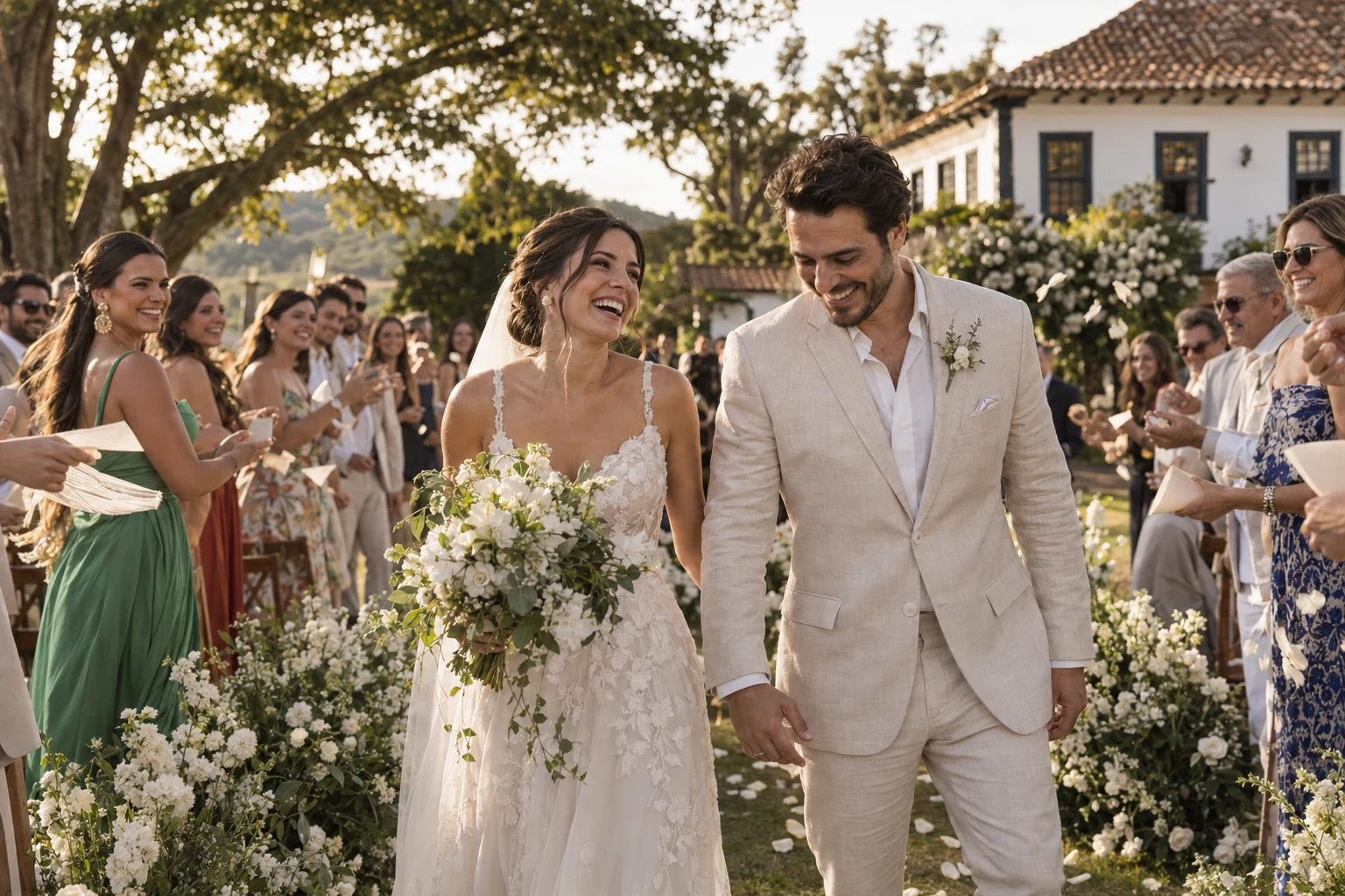 Um casal na luz do fim da tarde