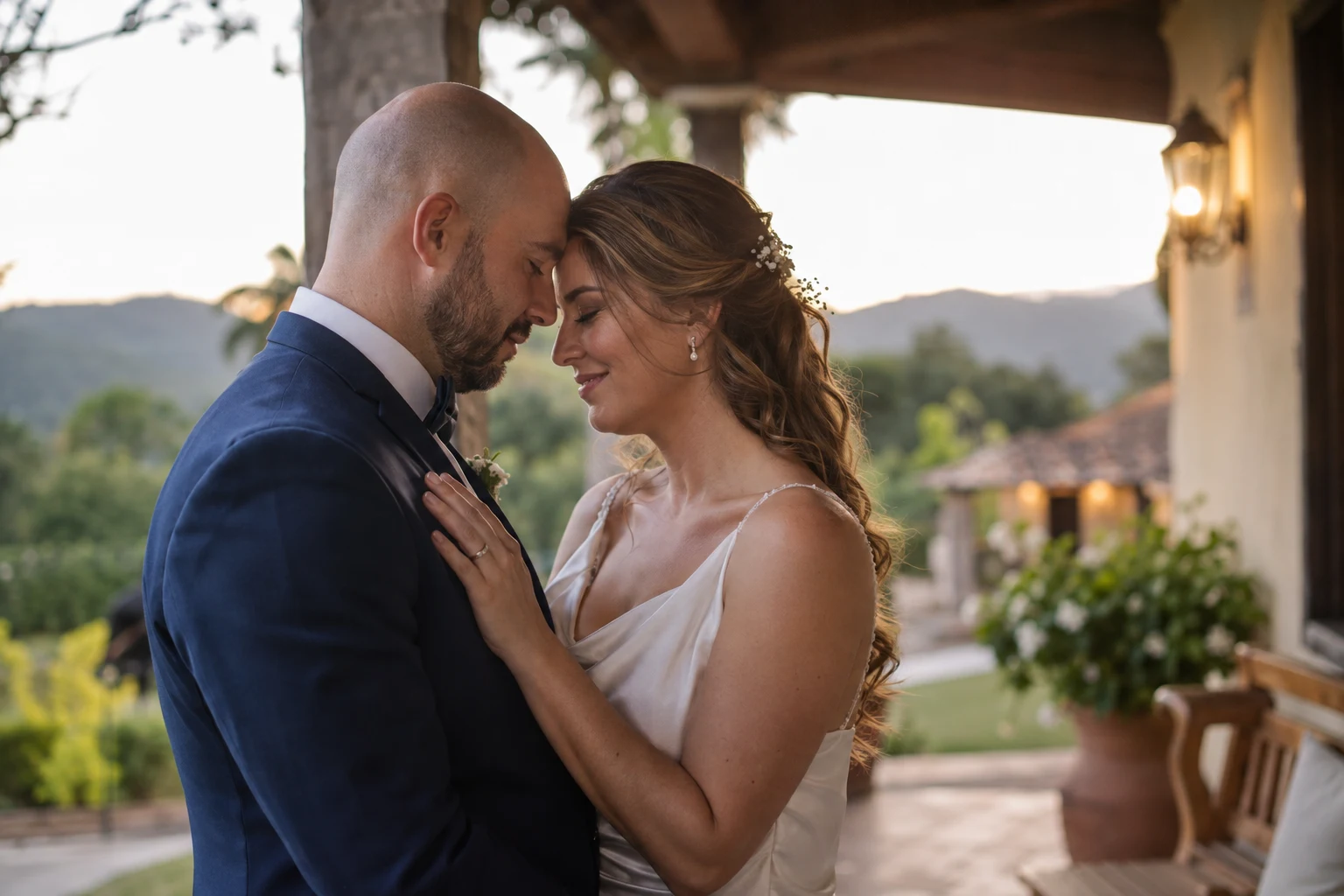 Um casal em um momento de carinho